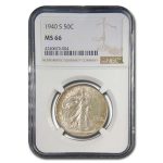 1940-S Walking Liberty Half Dollar MS-66 NGC