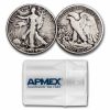 1940-S Walking Liberty Halves 20-Coin Roll Avg Circ