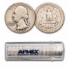 1940-S Washington Quarter 40-Coin Roll Avg Circ