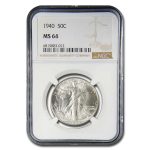 1940 Walking Liberty Half Dollar MS-64 NGC