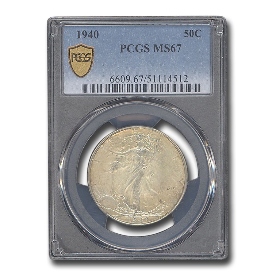 1940 Walking Liberty Half Dollar MS-67 PCGS
