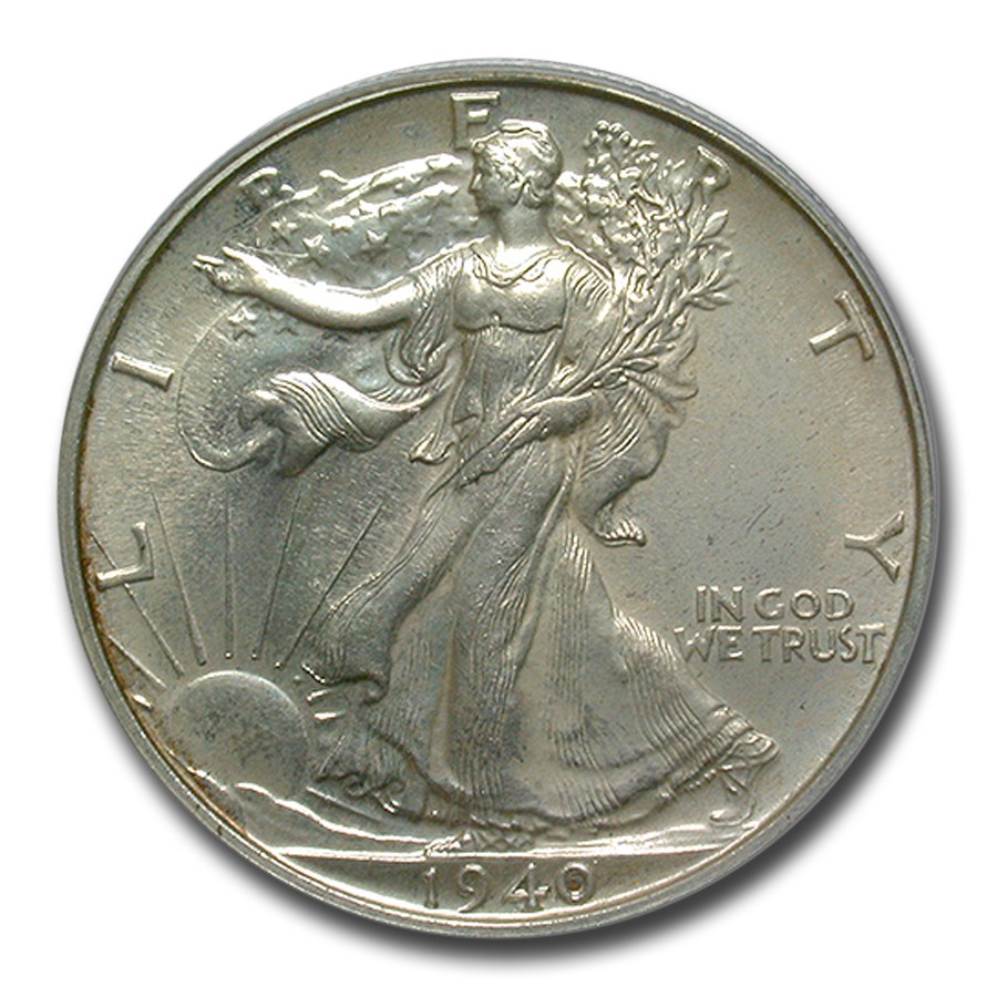 1940 Walking Liberty Half Dollar PR-64 PCGS