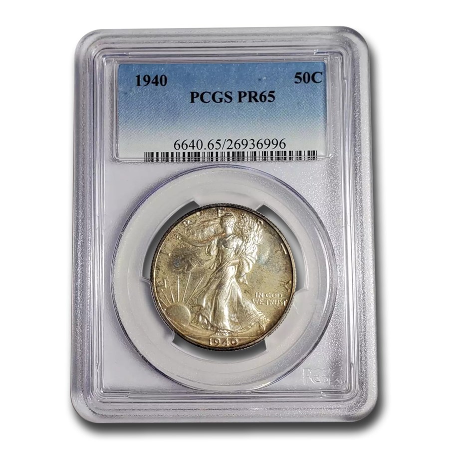 1940 Walking Liberty Half Dollar PR-65 PCGS