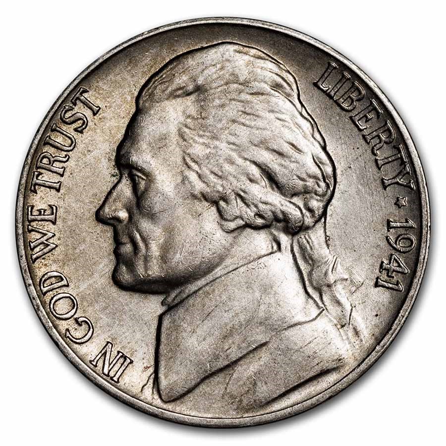 1941-D Jefferson Nickel AU