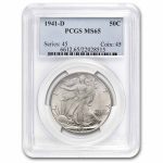 1941-D Walking Liberty Half Dollar MS-65 PCGS