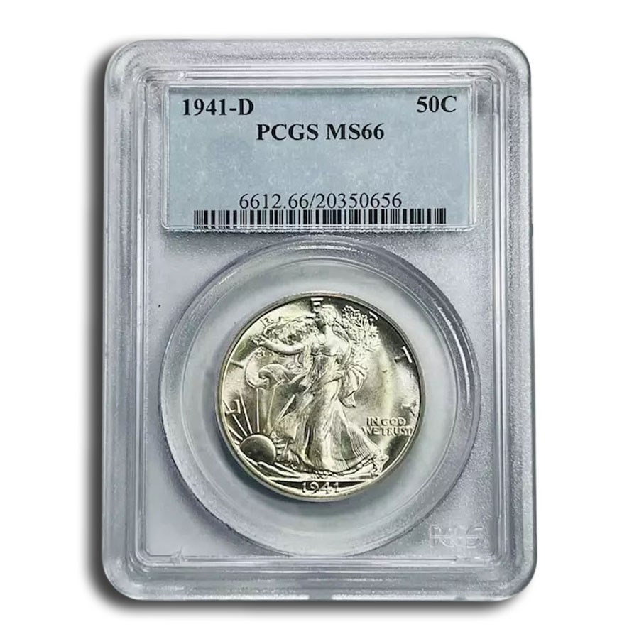 1941-D Walking Liberty Half Dollar MS-66 PCGS
