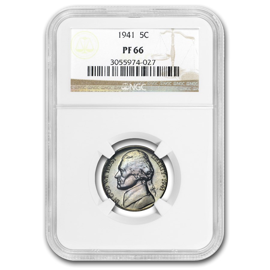 1941 Jefferson Nickel PF-66 NGC