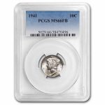1941 Mercury Dime MS-66 PCGS (FB)