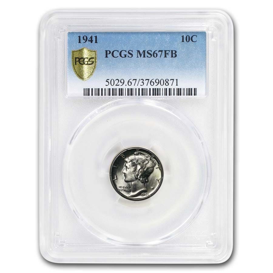 1941 Mercury Dime MS-67 PCGS (FB)
