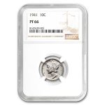 1941 Mercury Dime PF-66 NGC