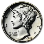 1941 Mercury Dime Proof