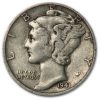 1941 Mercury Dime XF