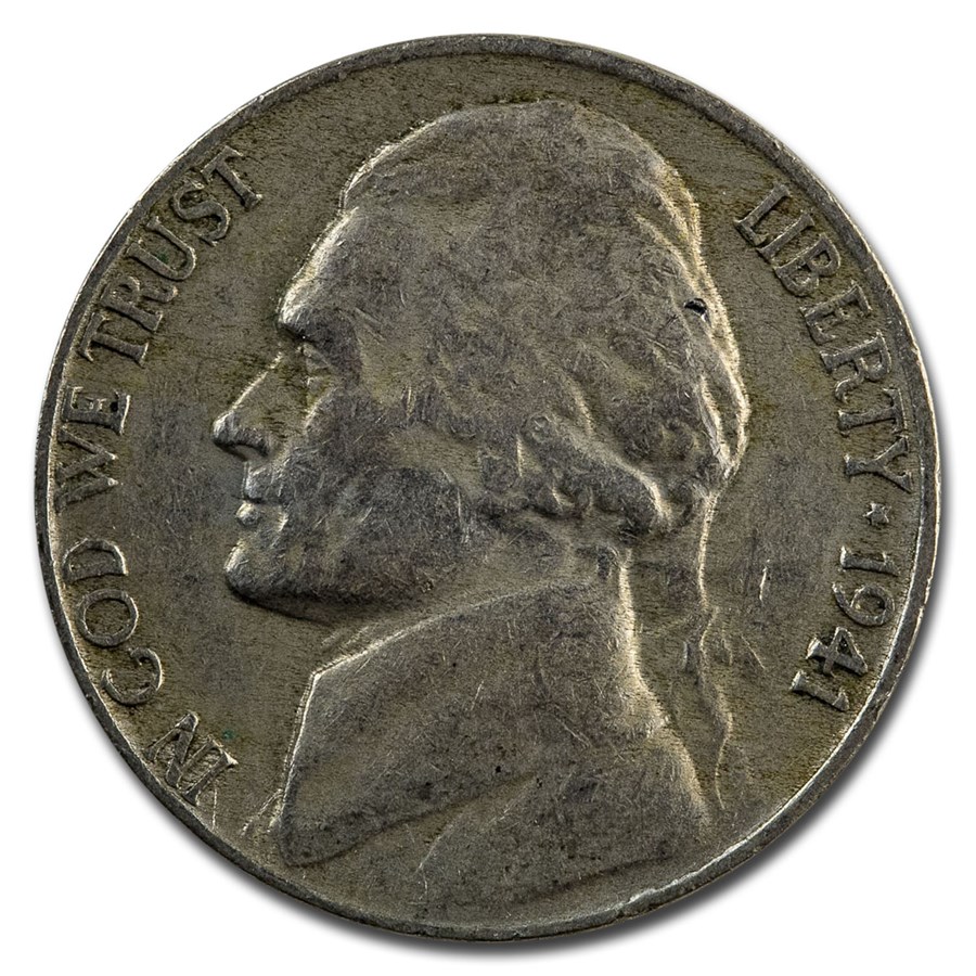 1941-S Jefferson Nickel Avg Circ