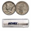 1941-S Mercury Dime 50-Coin Roll Avg Circ