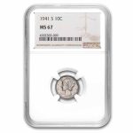 1941-S Mercury Dime MS-67 NGC