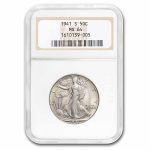 1941-S Walking Liberty Half Dollar MS-64 NGC