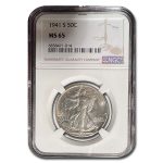 1941-S Walking Liberty Half Dollar MS-65 NGC