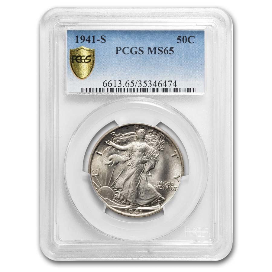 1941-S Walking Liberty Half Dollar MS-65 PCGS