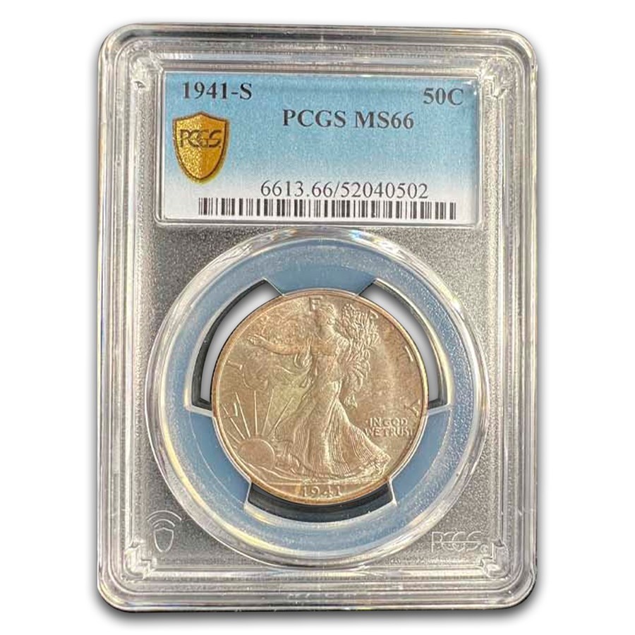 1941-S Walking Liberty Half Dollar MS-66 PCGS