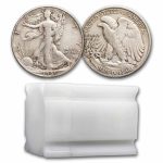 1941-S Walking Liberty Halves 20-Coin Roll Avg Circ