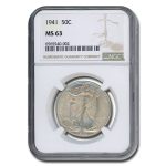 1941 Walking Liberty Half Dollar MS-63 NGC