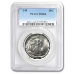 1941 Walking Liberty Half Dollar MS-64 PCGS
