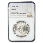 1941 Walking Liberty Half Dollar MS-66 NGC