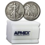 1941 Walking Liberty Halves 20-Coin Roll XF