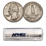 1941 Washington Quarter 40-Coin Roll Avg Circ