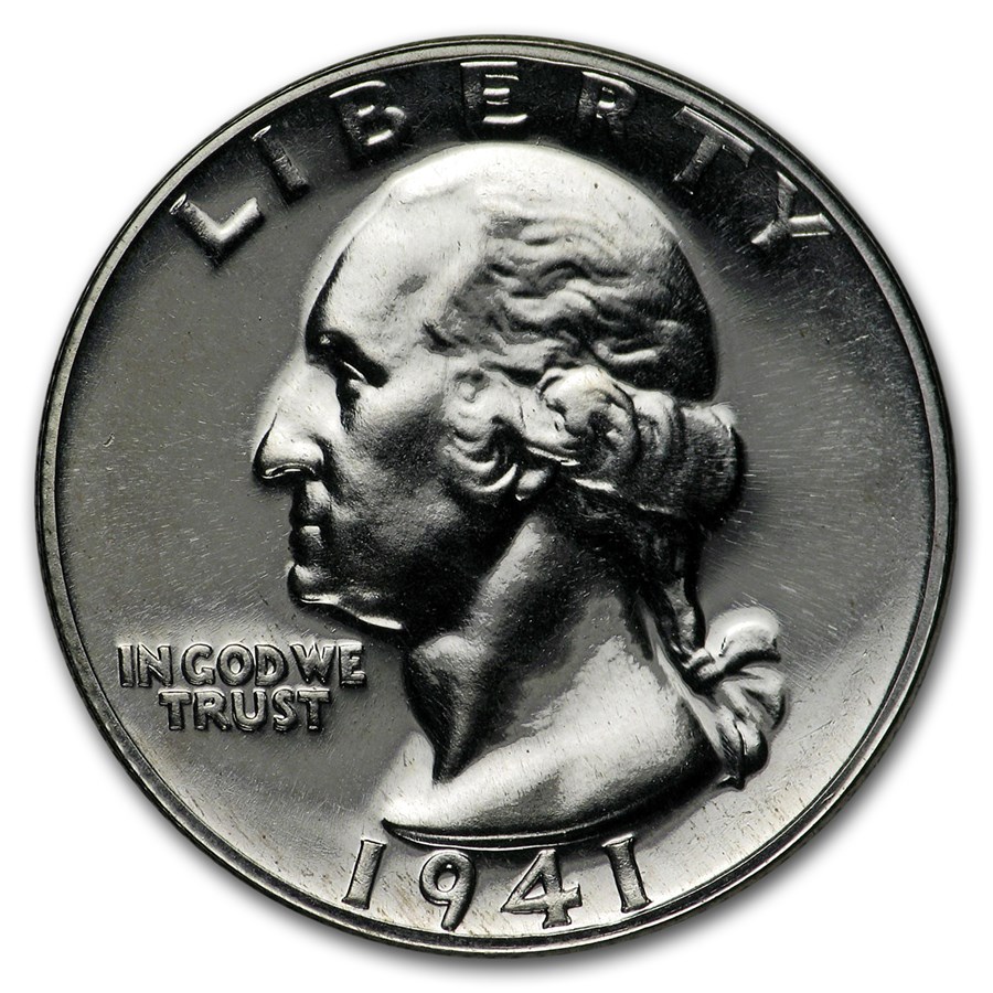 1941 Washington Quarter Gem Proof