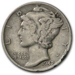 1942/41 Mercury Dime Fine