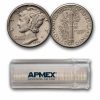 1942-D Mercury Dime 50-Coin Roll Avg Circ