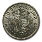 1942 Great Britain Silver Half Crown George VI AU