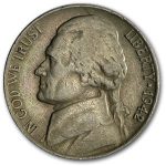 1942 Jefferson Nickel Avg Circ