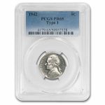 1942 Jefferson Nickel Type-I PR-65 PCGS