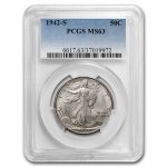 1942-S Walking Liberty Half Dollar MS-63 PCGS