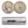 1942-S Washington Quarter 40-Coin Roll Avg Circ
