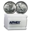 1942 Walking Liberty Half Dollar 20-Coin Roll BU