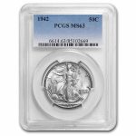 1942 Walking Liberty Half Dollar MS-63 PCGS