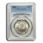 1942 Walking Liberty Half Dollar MS-66 PCGS