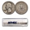 1942 Washington Quarter 40-Coin Roll Avg Circ