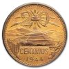 1943-1955 Mexico 20 Centavos Pyramid of the Sun BU
