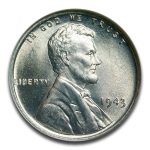 1943 Lincoln Cent MS-67 NGC