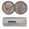 1943 Mercury Dime 50-Coin Roll Avg Circ