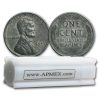 1943-P-D-S Lincoln Steel Cent 50-Coin Roll Avg Circ