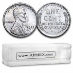 1943-S Lincoln Cent 50-Coin Roll AU/BU