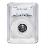 1943-S Lincoln Cent MS-65 PCGS