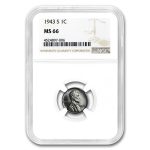 1943-S Lincoln Cent MS-66 NGC