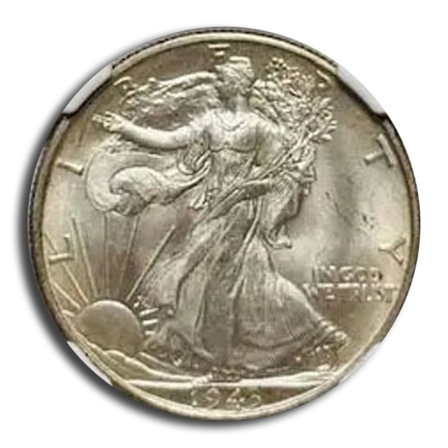 1943-S Walking Liberty Half Dollar MS-66 NGC