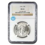 1943 Walking Liberty Half Dollar MS-63 NGC